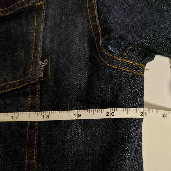 R.E.D. Women's Paisley Lined Denim Button Down Medium Jacket. - Picture 8 of 9